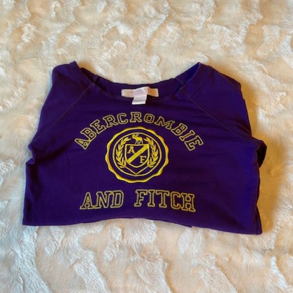 Abercrombie & Fitch Purple Sweatshirt Ladies Size S - Picture 7 of 8